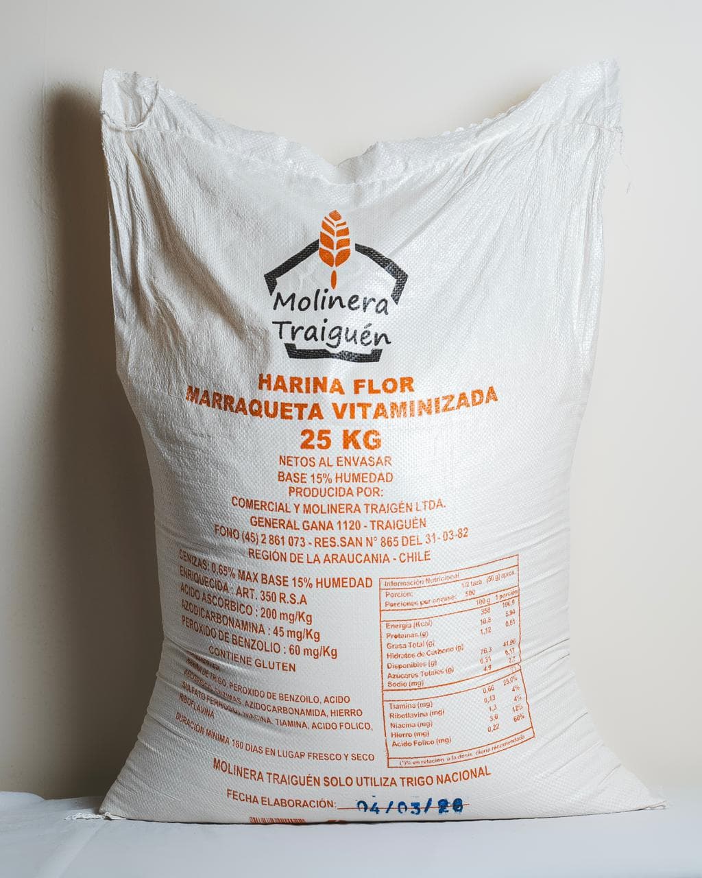 Harina Flor Marraqueta 25 kg